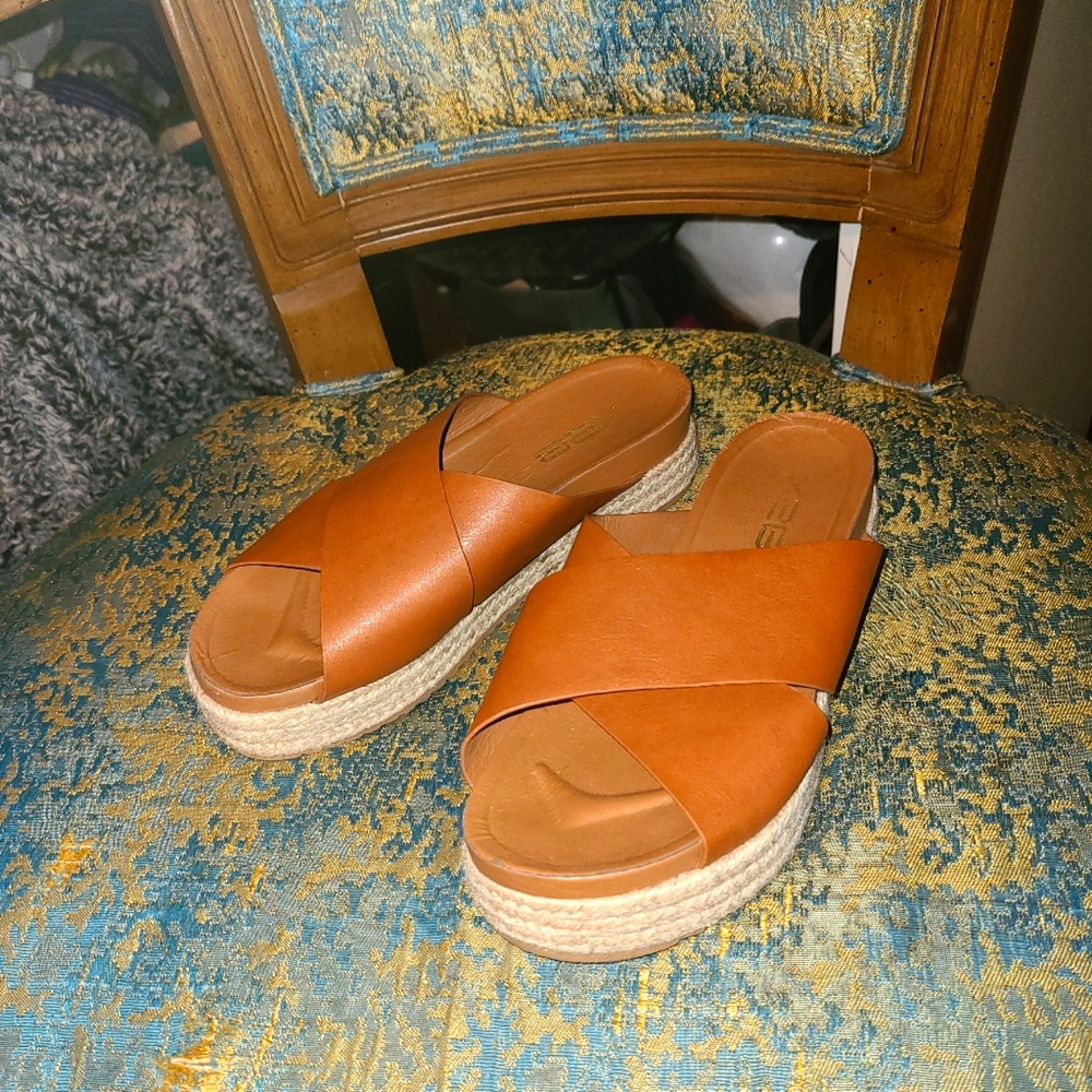 Faux Leathers Sandals